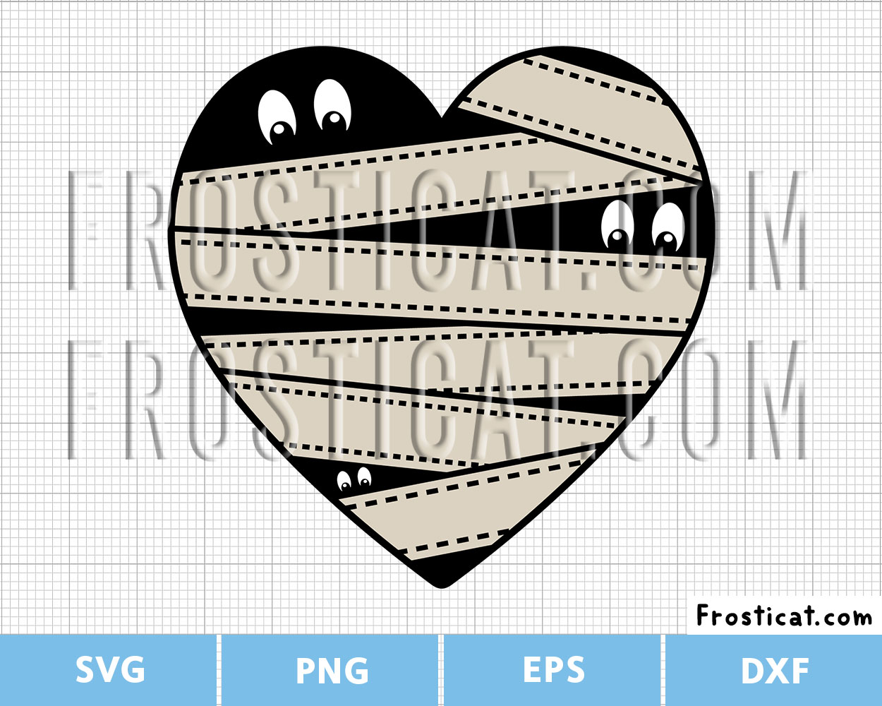 Mummy Bandage Spooky Eye Svg, Halloween Svg