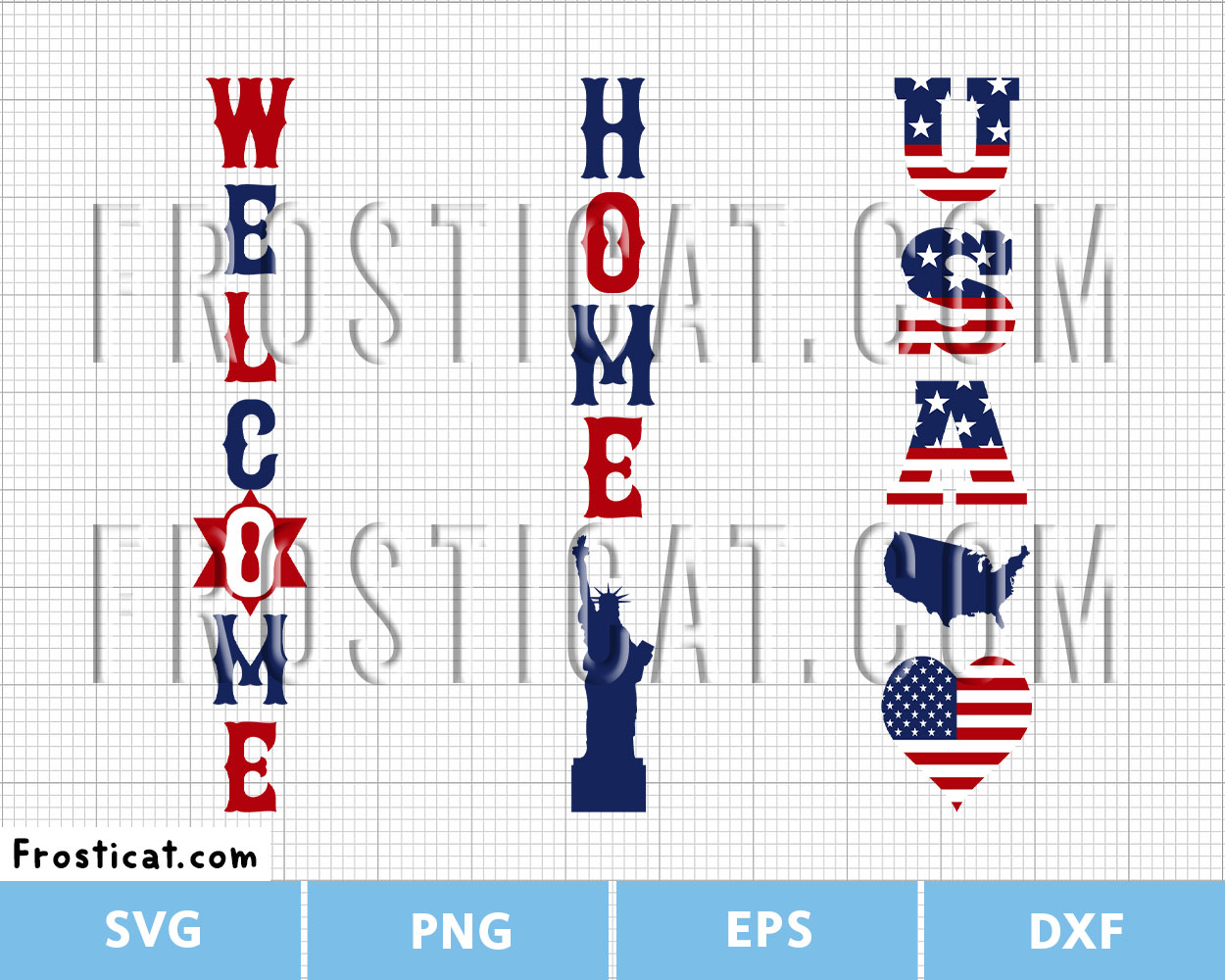 4th Of July Porch Sign Svg Bundle, Independence Day Svg