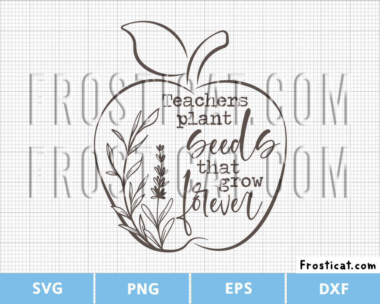 Teachers Plant Seeds That Grow Forever Svg, Teacher Svg