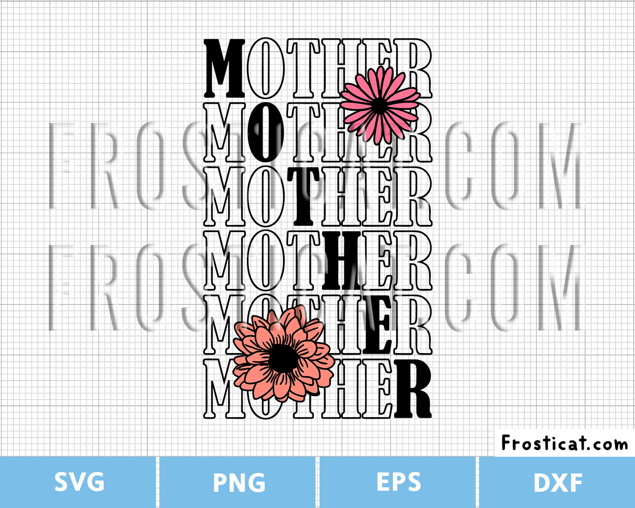 Mother With Sunflower Svg, Mothers Day Svg, Mom Svg