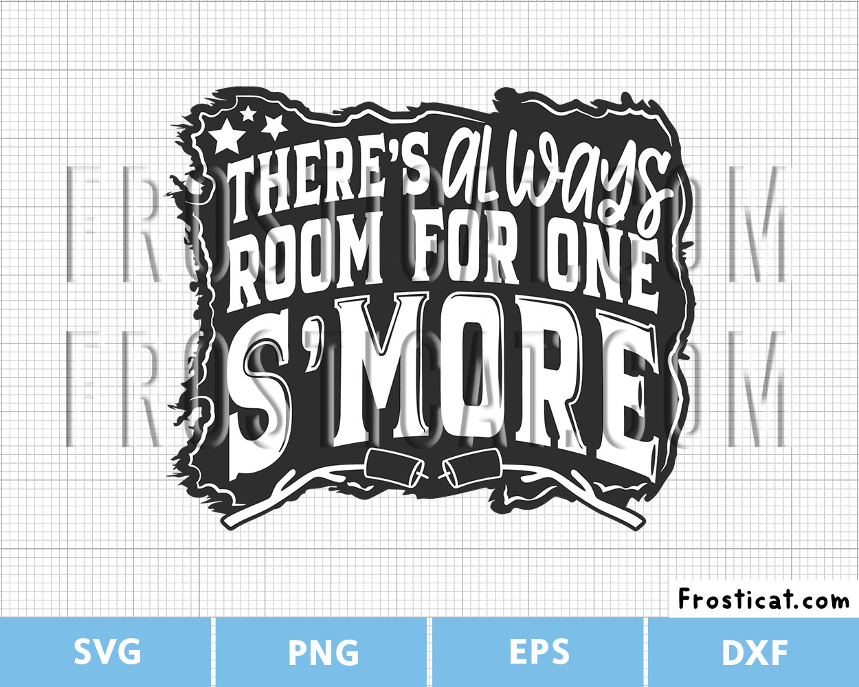 Theres Always Room For One SMore Svg, Campfire Svg