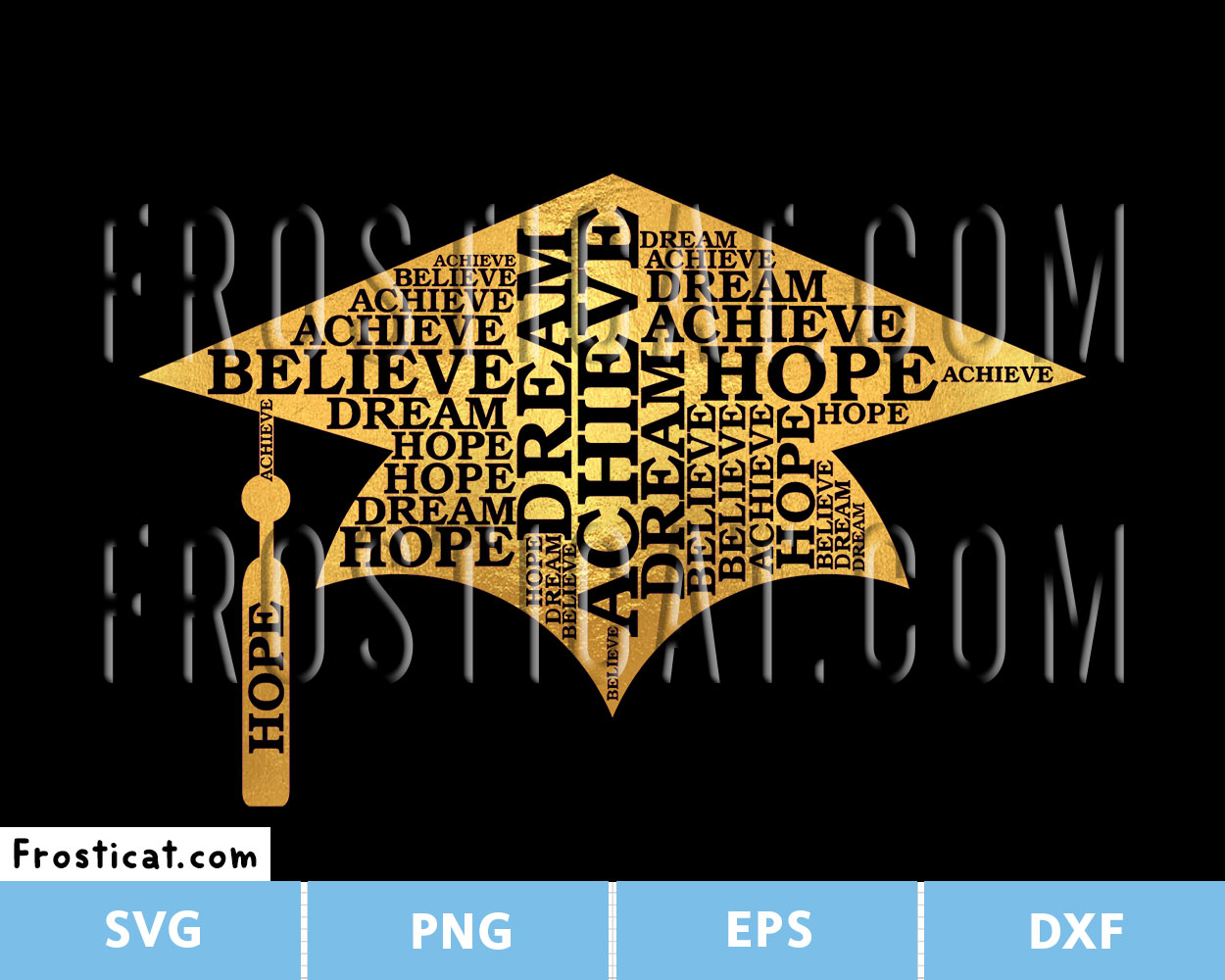 Graduation Cap Word Art Svg, Senior Svg, I Mastered It