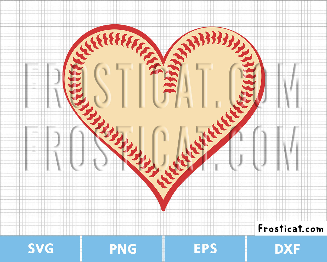 Baseball Heart Svg, Baseball Love Svg, Sport Svg