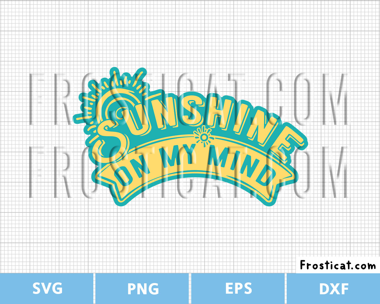 Sunshine On My Mind Svg, Summer Svg, Beach Svg