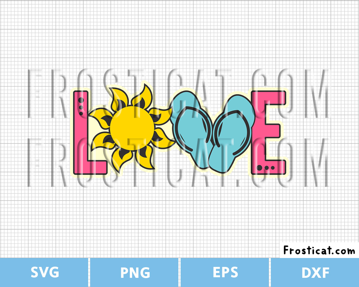 Love Summer Svg, Beach Svg, Summer Svg