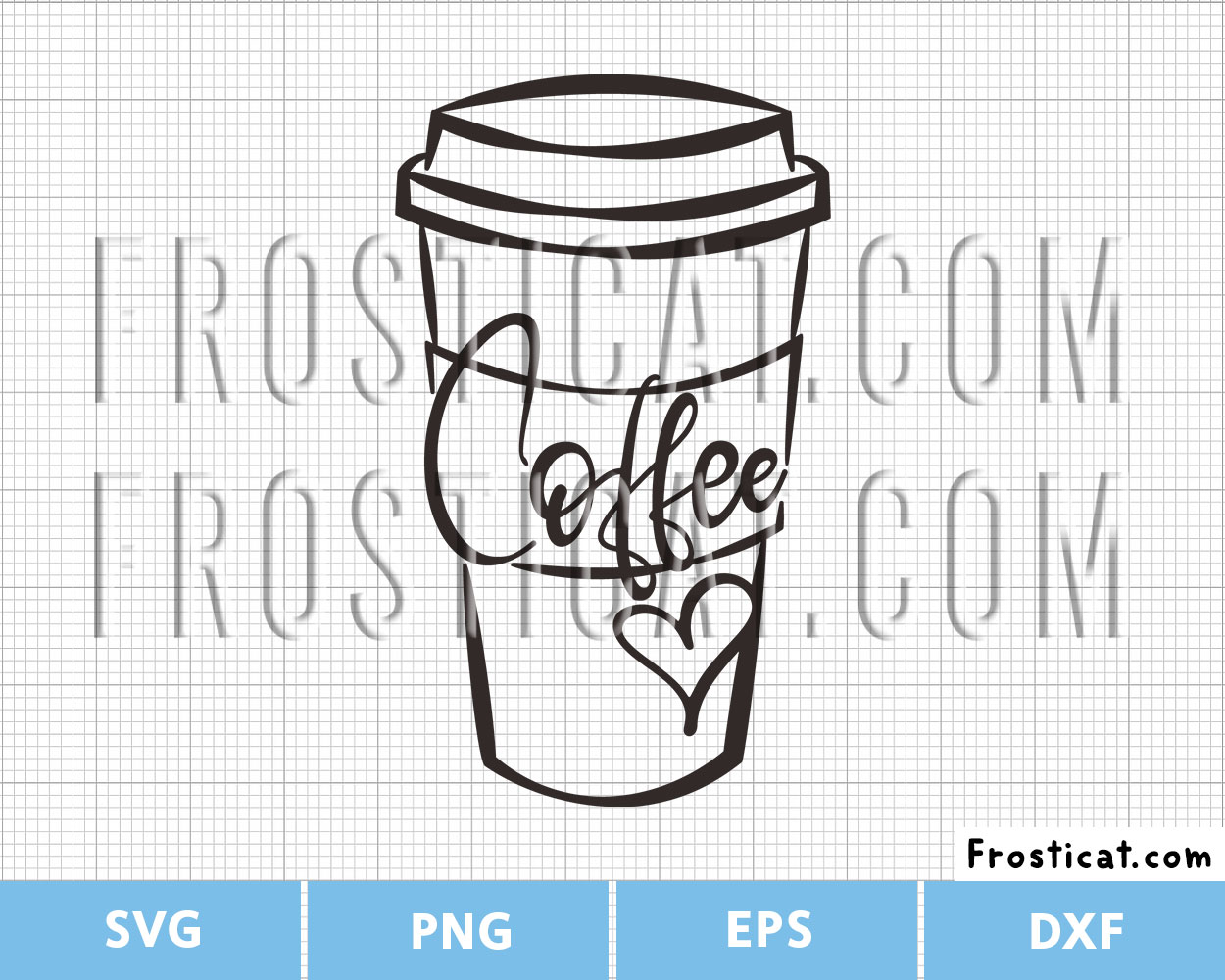 Coffee Cup With Love Svg, Coffee Svg, Caffeine Svg