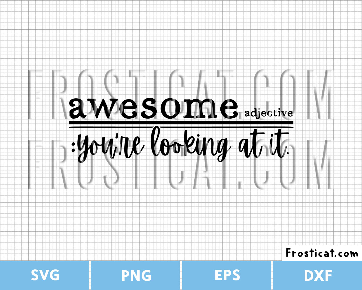 Awesome Definition Svg, Funny Quote Svg