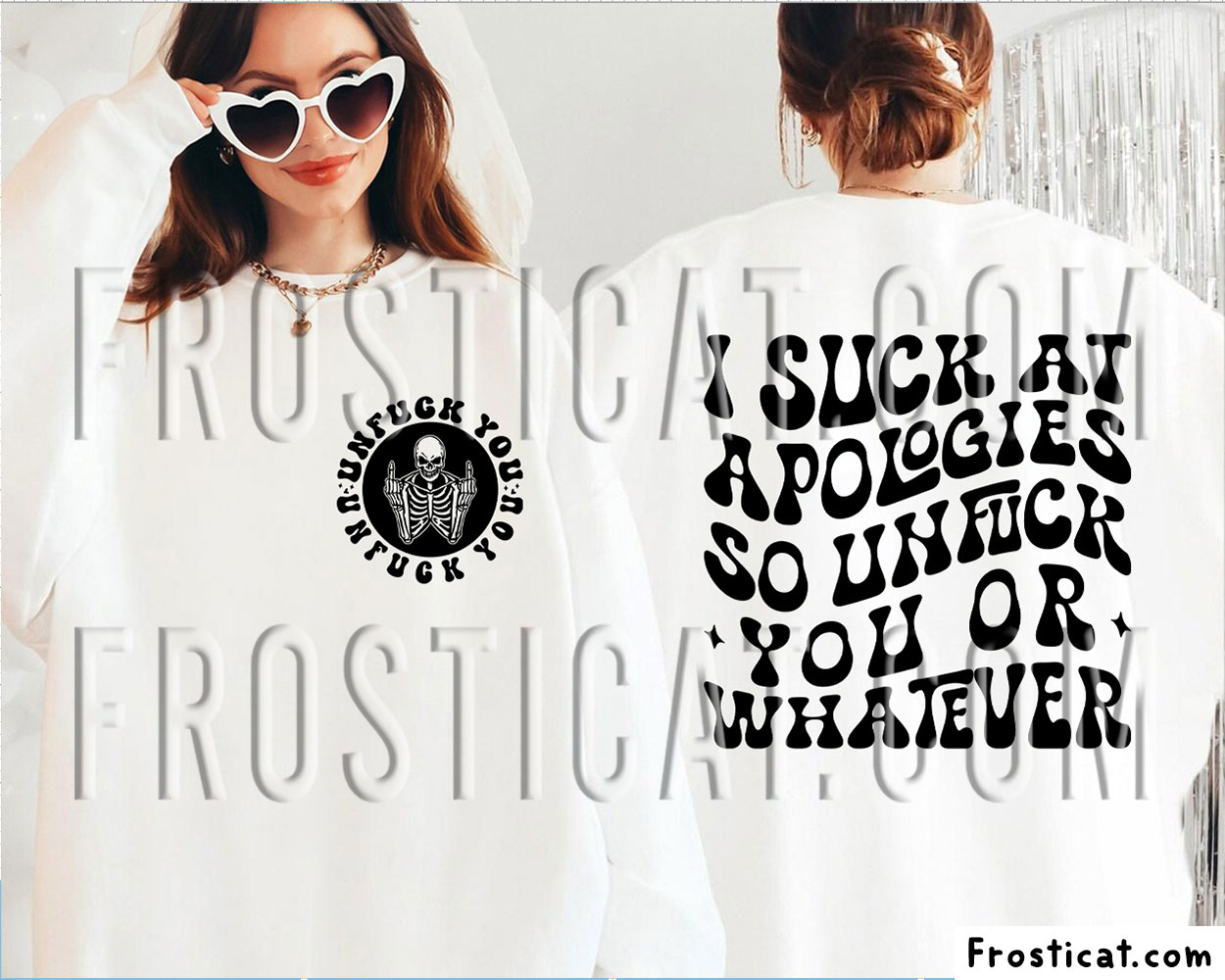 Sarcasm Funny Adult Humor Skeleton Front Back Svg