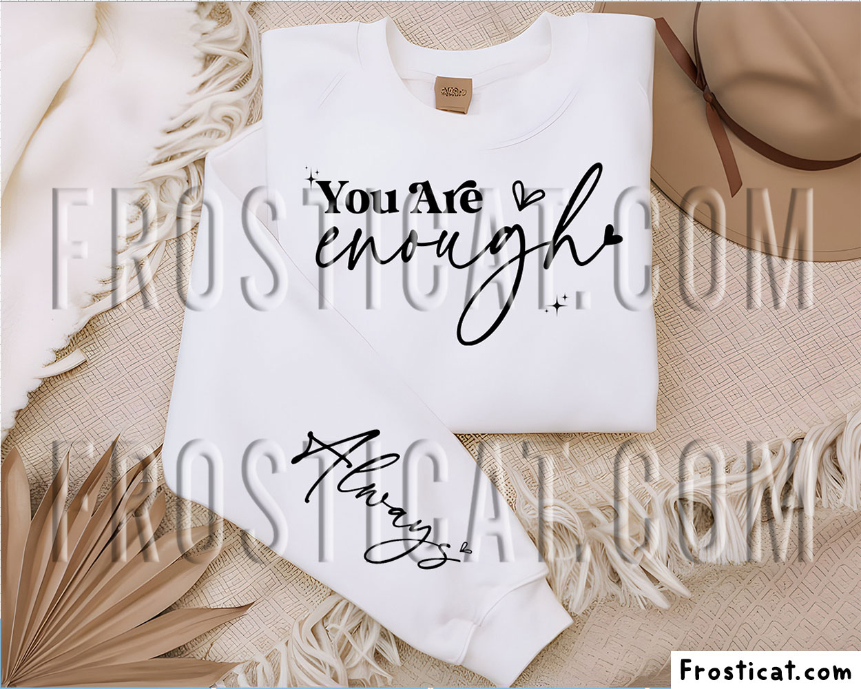 You Are Enough Always Sleeve Svg, Self Love Svg