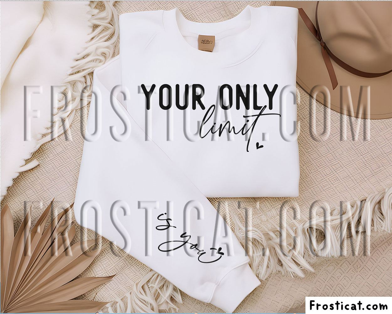 Your Only Limit Is You Sleeve Svg, Positive Quote Svg