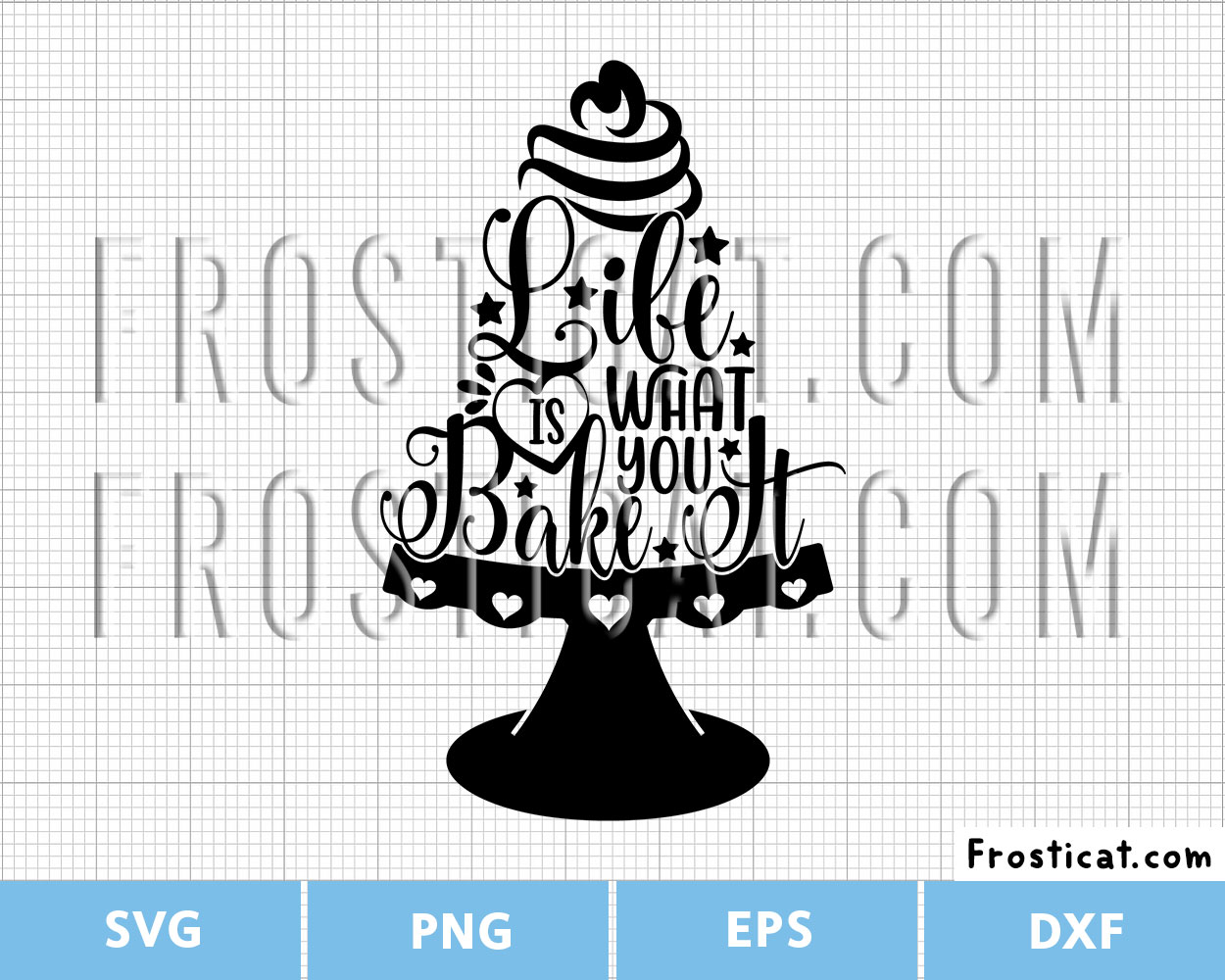 Life Is What You Bake It Svg, Cooking Svg, Kitchen Svg