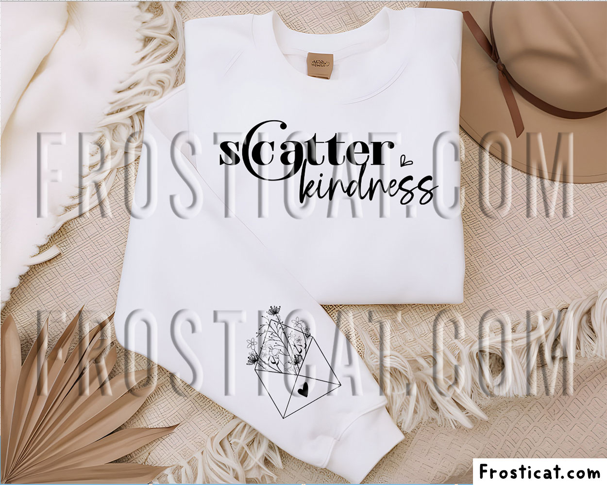 Scatter Kindness Dandelion Sleeve Sweatshirt Svg