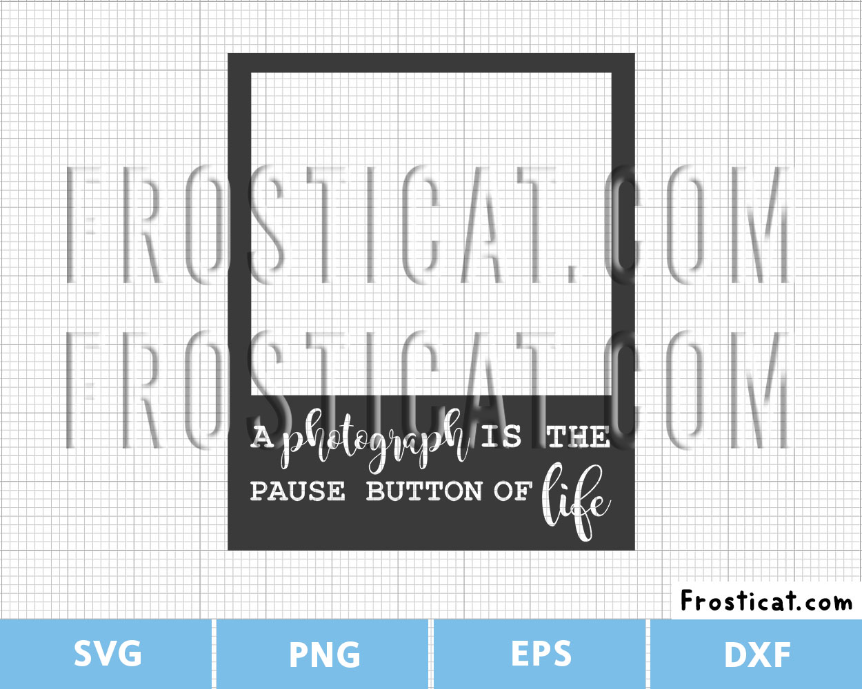 A Photograph Is A Pause Button Of Life Svg, Photo Bunting Svg