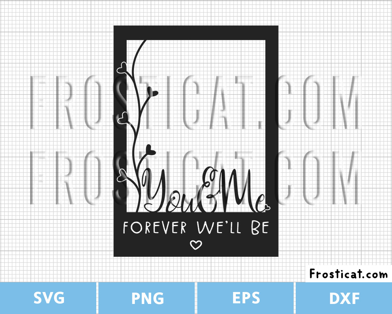 You And Me Forever We Will Be Svg, Photo Bunting Svg