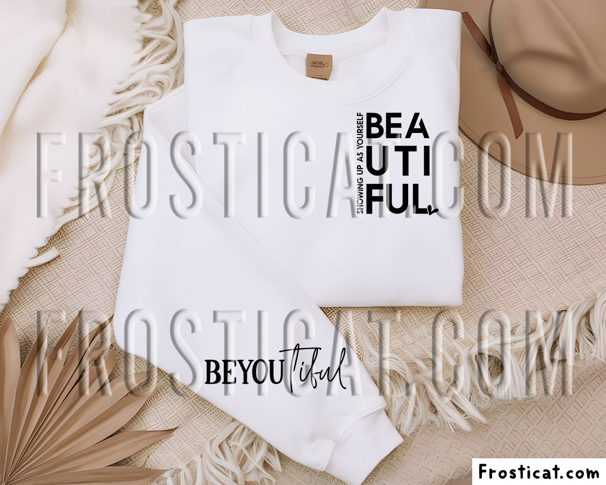 BeYouTiful Sweatshirt Sleeve Svg, Inspirational Quote Svg