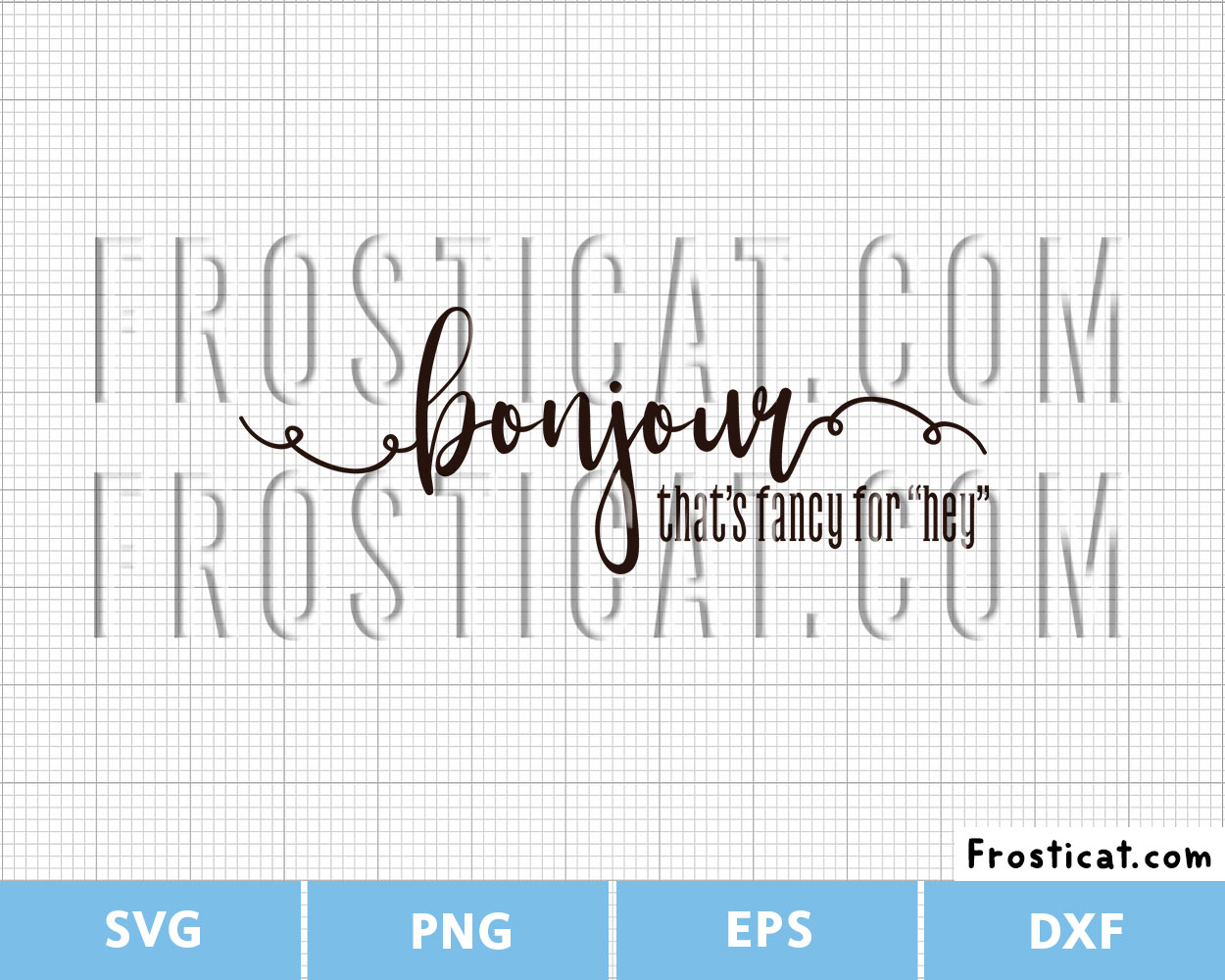 Bonjour Svg, Hello Svg, Welcome Svg, Hello Sign Svg, Hey Svg