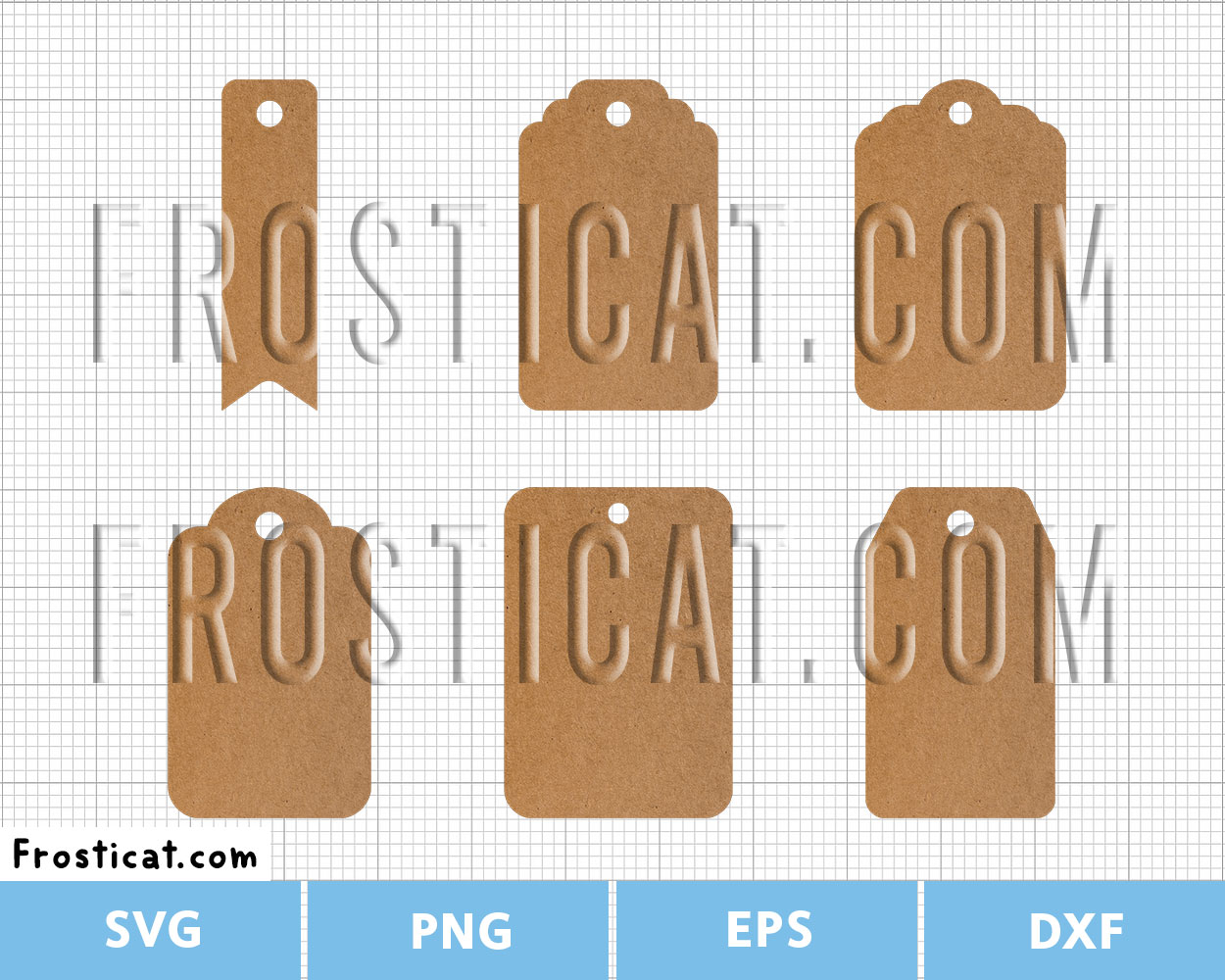 Blank Gift Tag Template Svg Bundle, Label Svg, Tag Template Svg