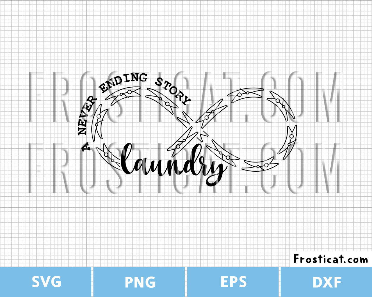 Laundry A Never Ending Story Svg, Laundry Room Svg