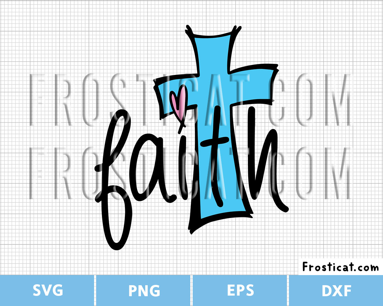 Faith Cross Svg, Christian Svg, Religious Svg, Spiritual Svg