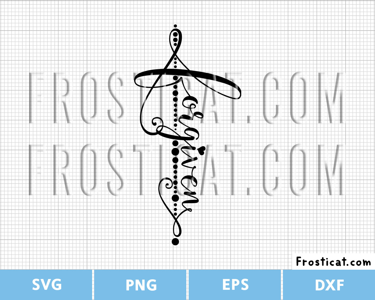 Forgiven Cross Svg, Christian Svg, Religious Svg, Spiritual Svg