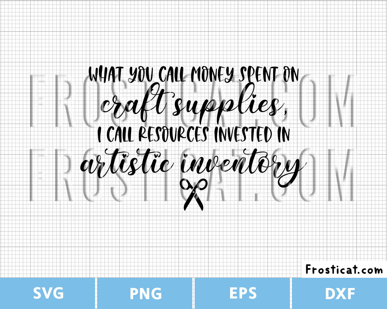 Artistic Inventory Svg, Craft Supplies Svg, Crafter Svg