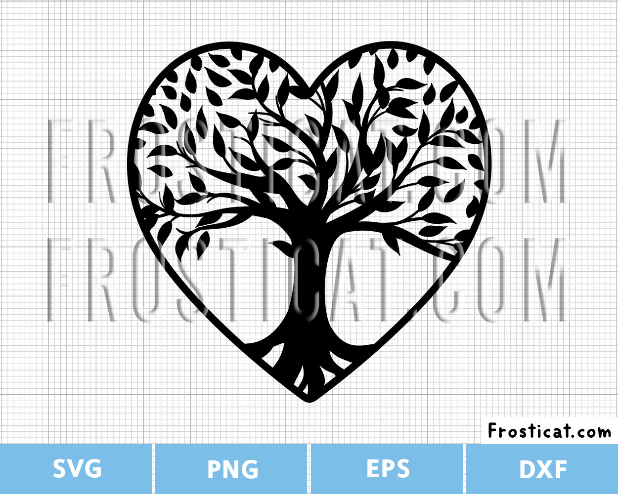 Heart Tree Svg, Tree Svg, Leaf Svg, Trunk Svg, Tree Branch