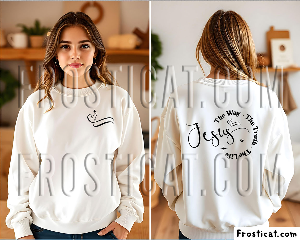 Jesus The Way The Truth The Life Front And Back Svg