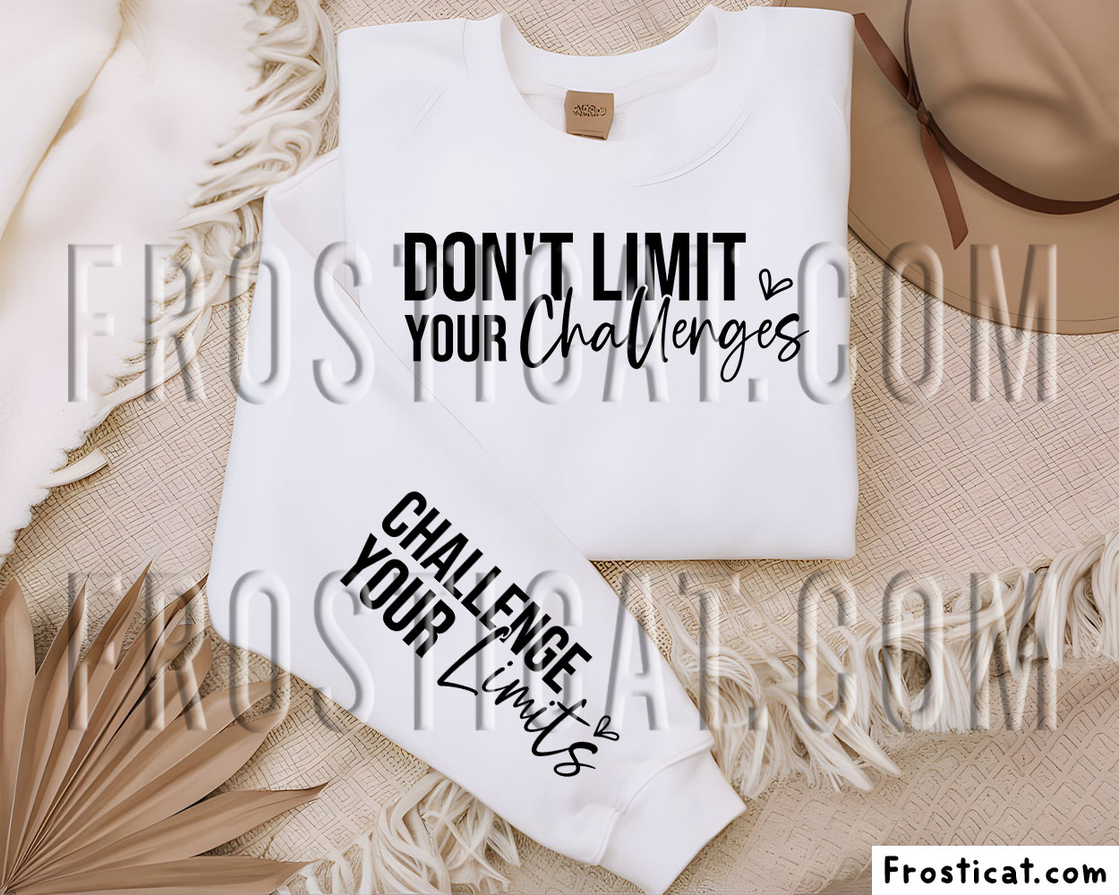 Challenge Your Limits Sweatshirt Sleeve Svg