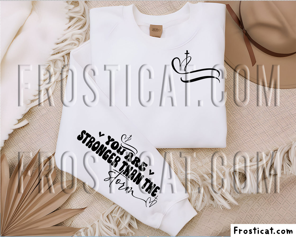You Are Stronger Than The Storm Sweatshirt Sleeve Svg