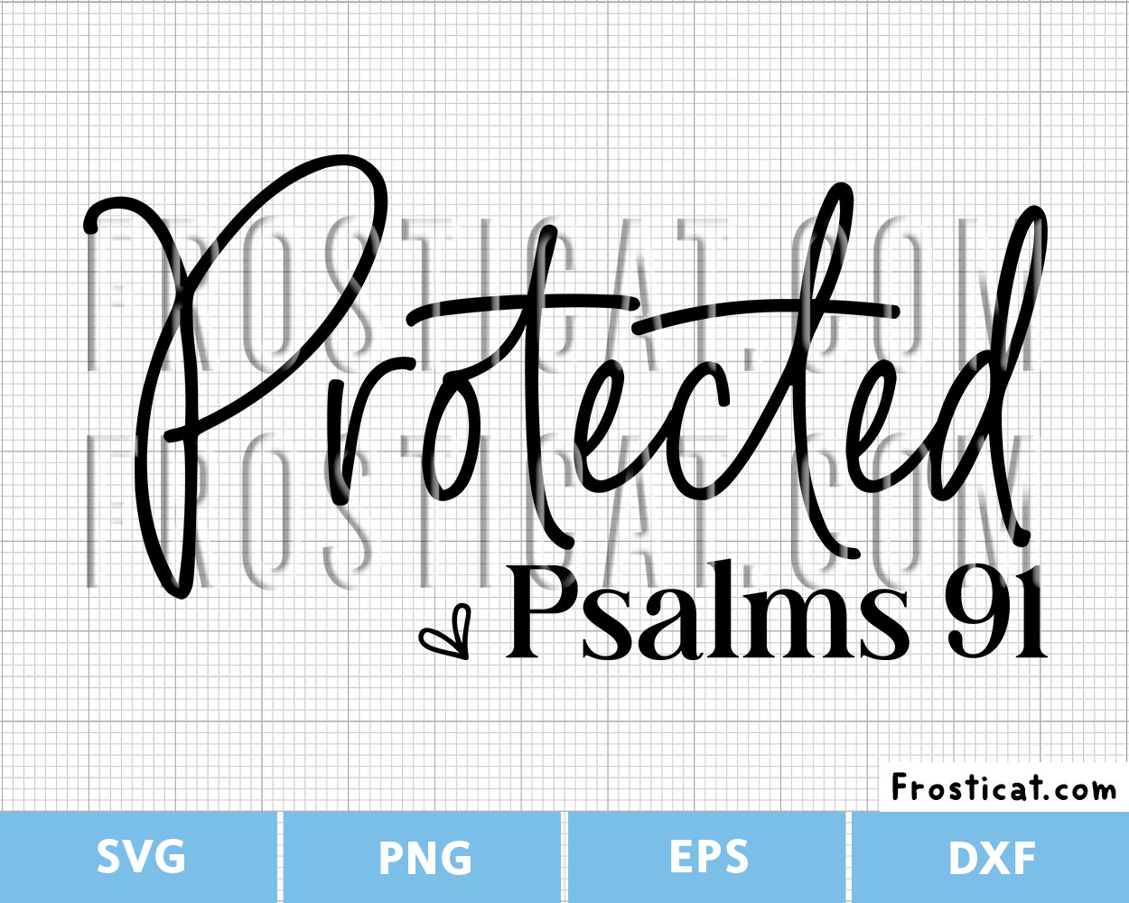 Protected Psalms 91 Svg, Scripture Svg, Religious Svg