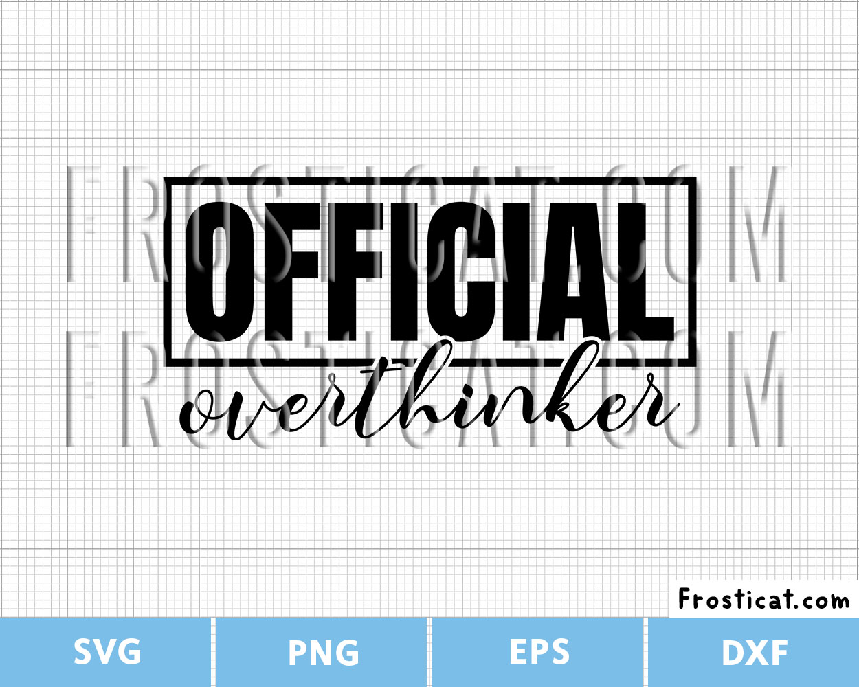 Official Overthinker Svg, Professional Overthinker Svg
