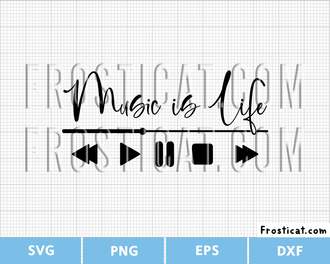 Music Is Life Svg, Music Player Svg, Life Quote Svg, Self Love Svg