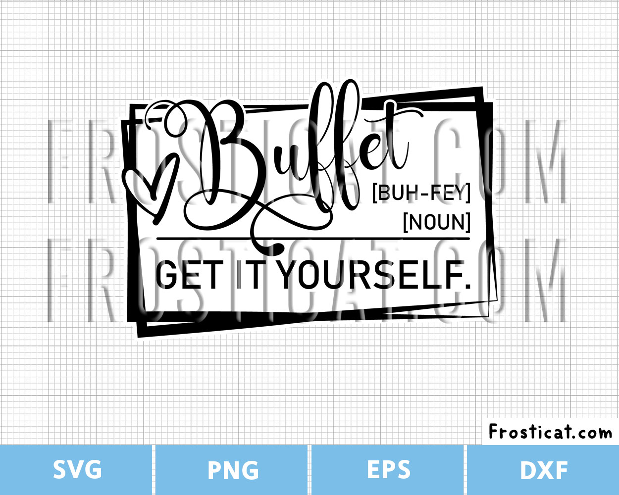 Funny Buffet Definition Svg, Buffet Svg, Tea Towel Svg