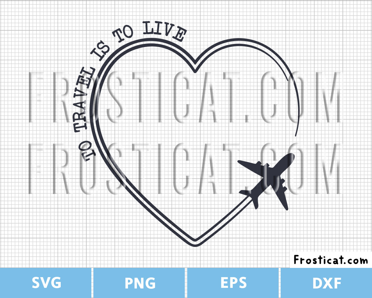 To Travel Is To Live Svg, Travel Quote Svg, Airplane Svg