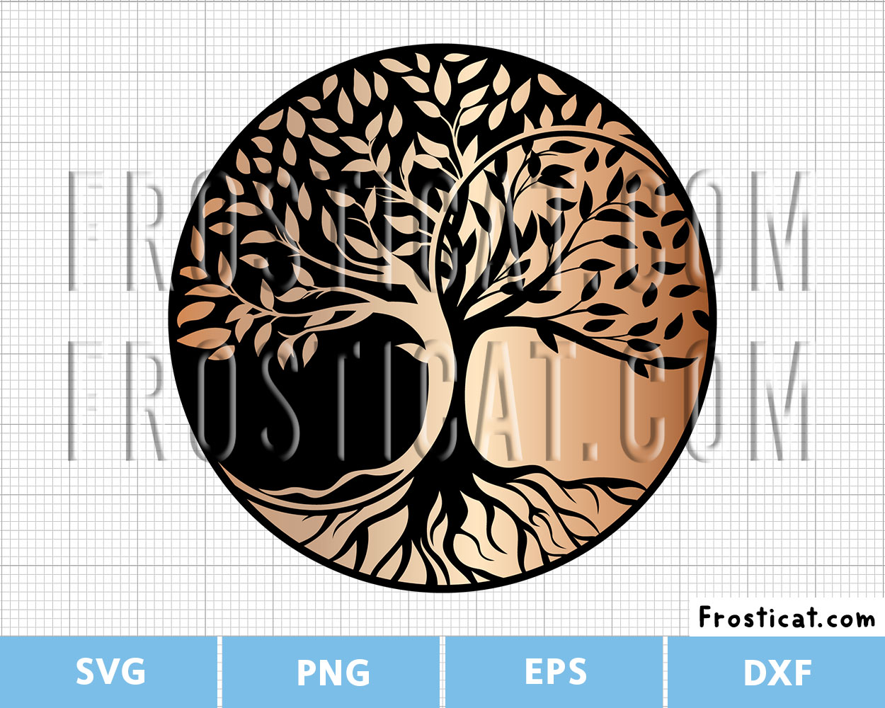 Yin And Yang Tree Svg, Tree of Life Svg, Spiritual Svg