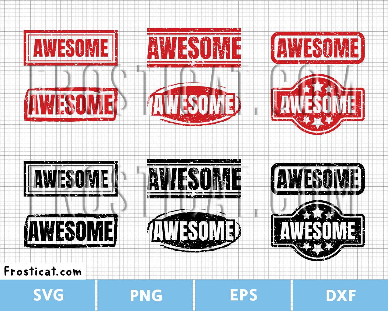 Awesome Ink Stamp Svg Bundle, Rubber Stamp Svg