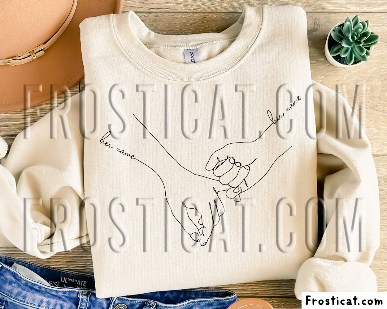 Customizable Couple Holding Hands Svg
