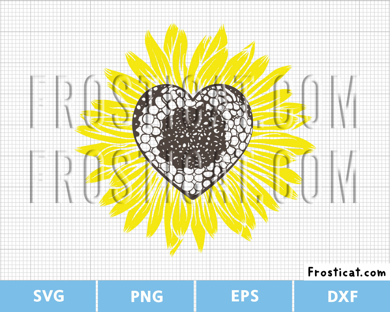 Daisy Heart Svg, Love Svg, Heart Svg, Flower Svg, Floral Svg