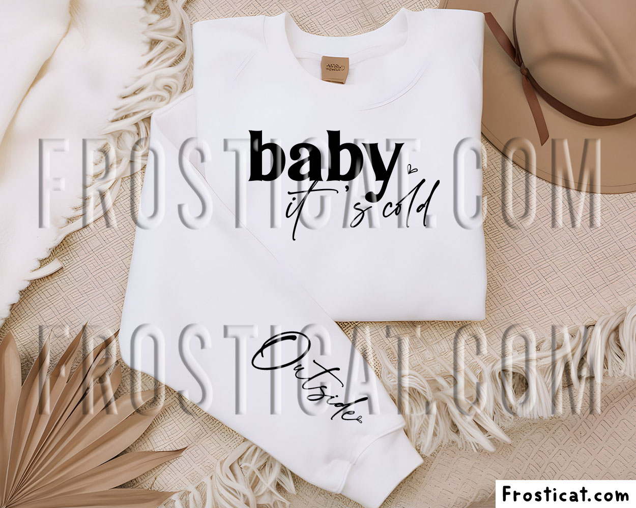 Baby Its Cold Outside Sleeve Sweatshirt Svg, Winter Svg
