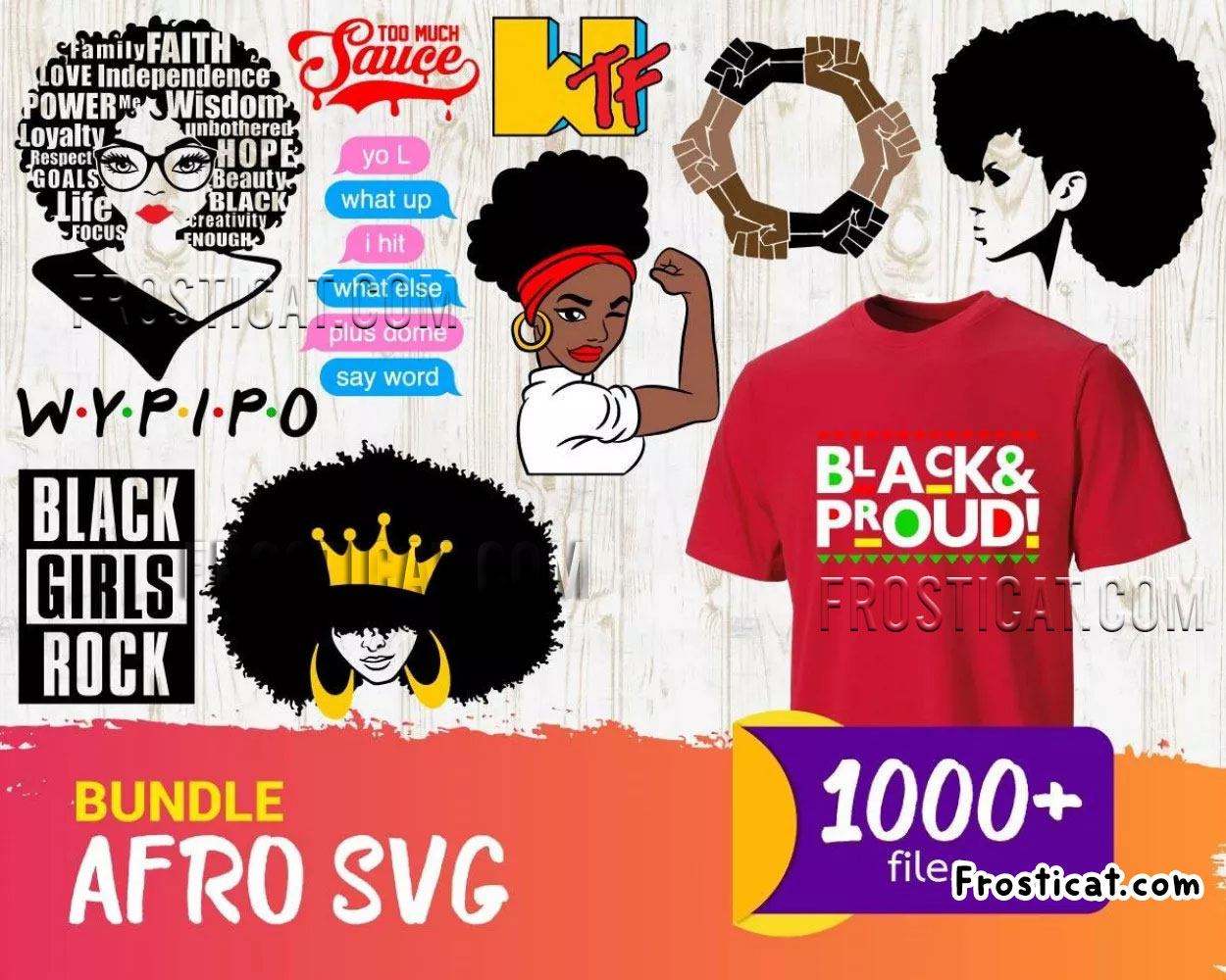 1000 Afro Svg Bundle, Black Woman Svg, Black Lives Matter
