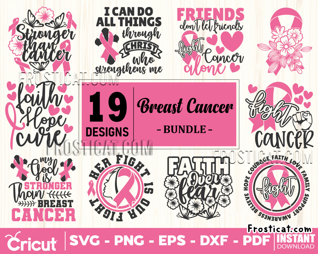 19 Breast Cancer Awareness Svg Bundle, Breast Cancer Svg
