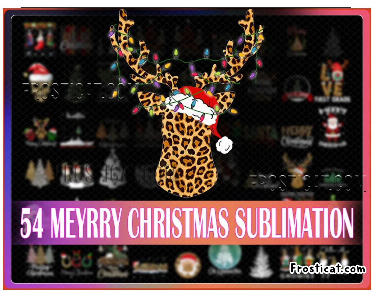 54 Merry Christmas Sublimation Png Bundle