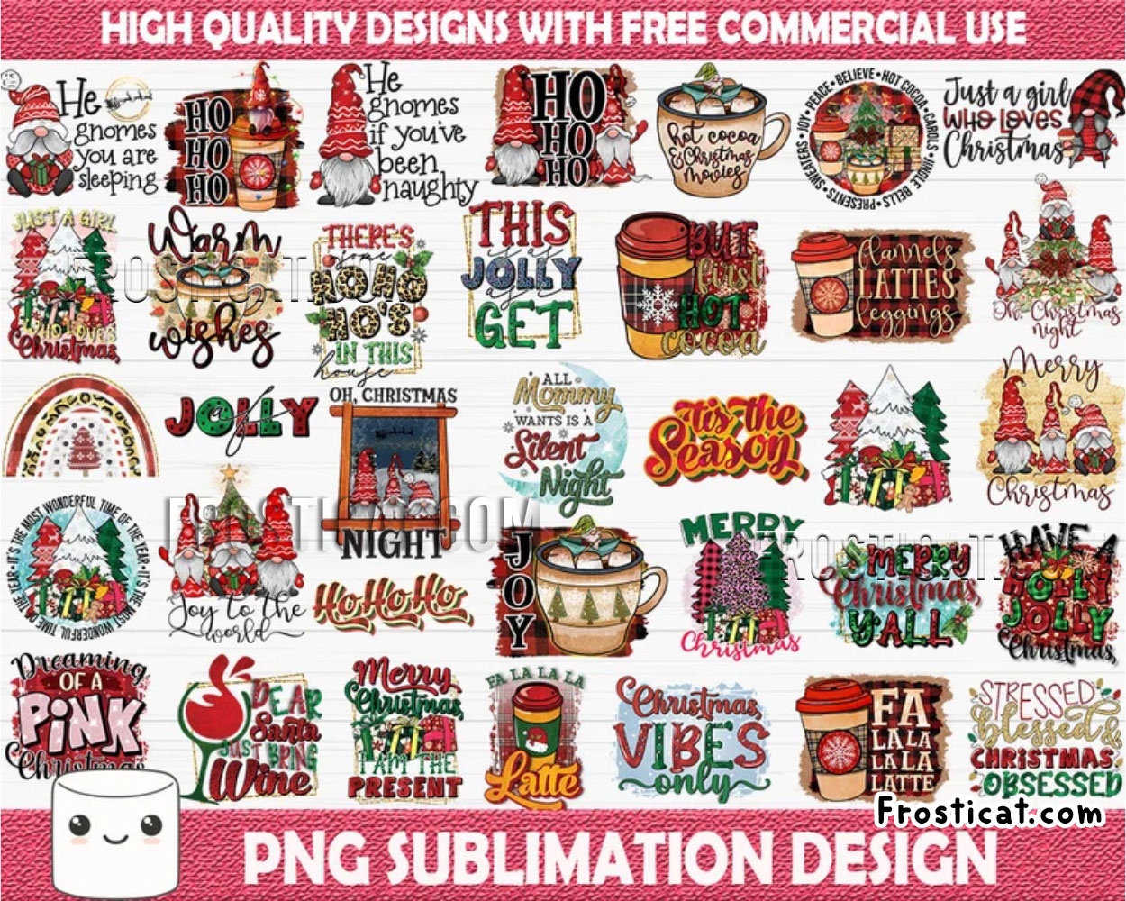 35 Christmas Sublimation Png Bundle, Warm Wishes