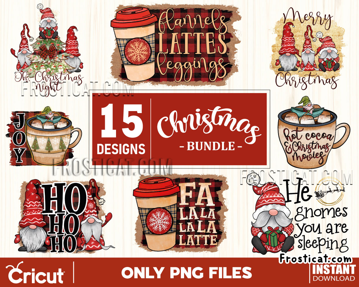 15 Christmas Sublimation Png Bundle, Christmas Png