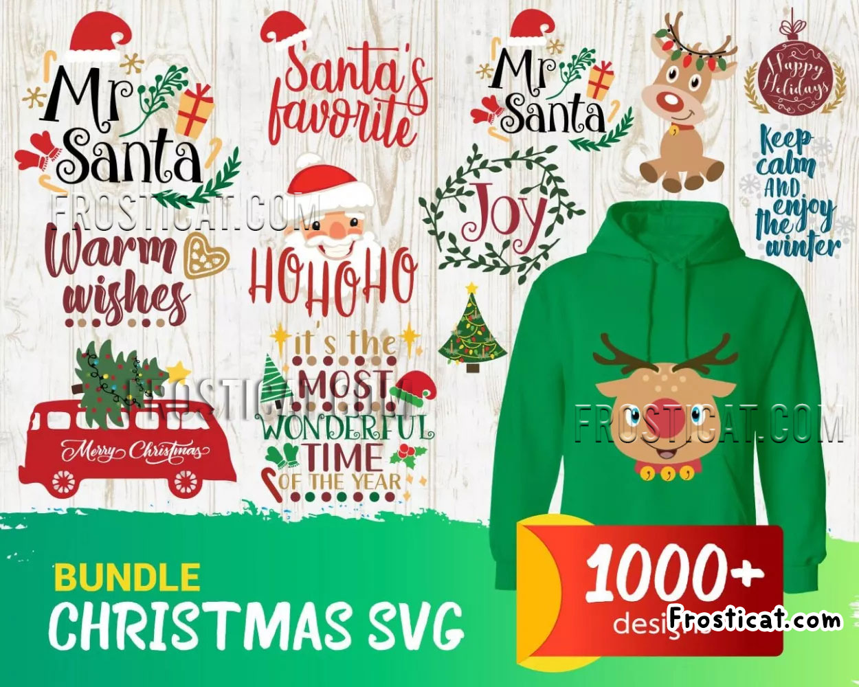 1000 Christmas Svg Bundle, Christmas Svg, Christmas Vector
