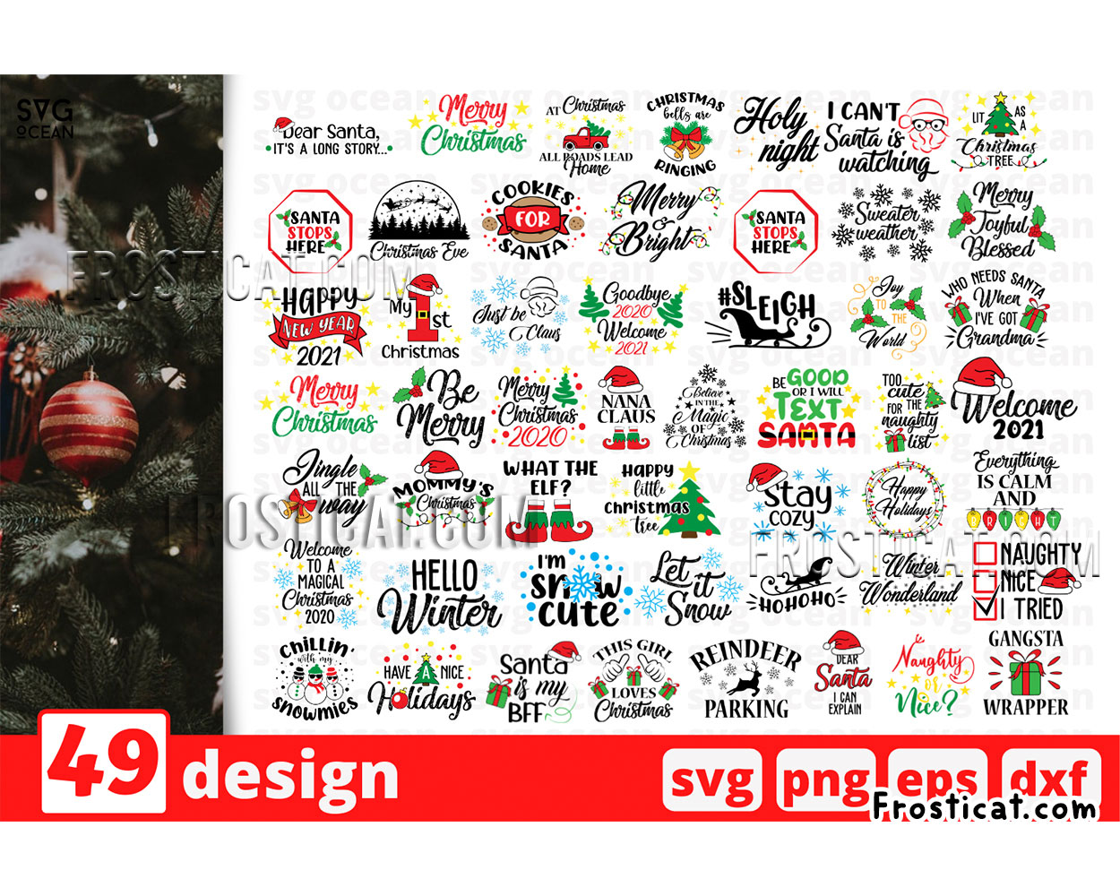 49 Christmas Quotes Svg Bundle, My 1st Christmas Svg