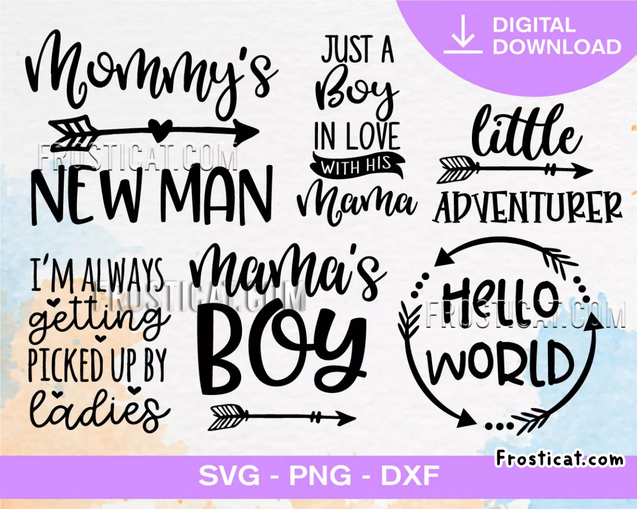 40 Baby Boy Svg Bundle, New Born Svg, New Baby Svg