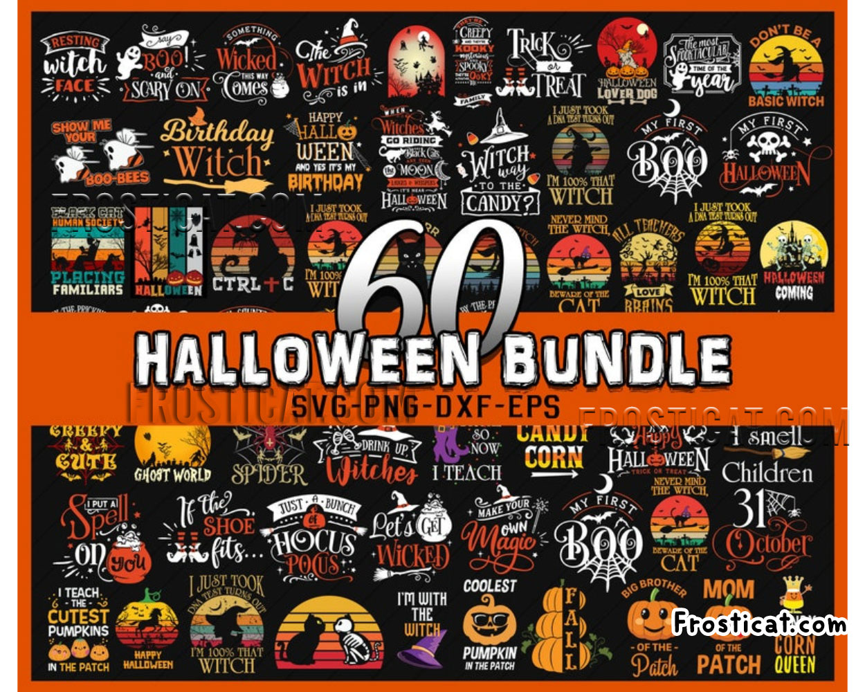 60 Halloween Svg Bundle, Halloween Svg