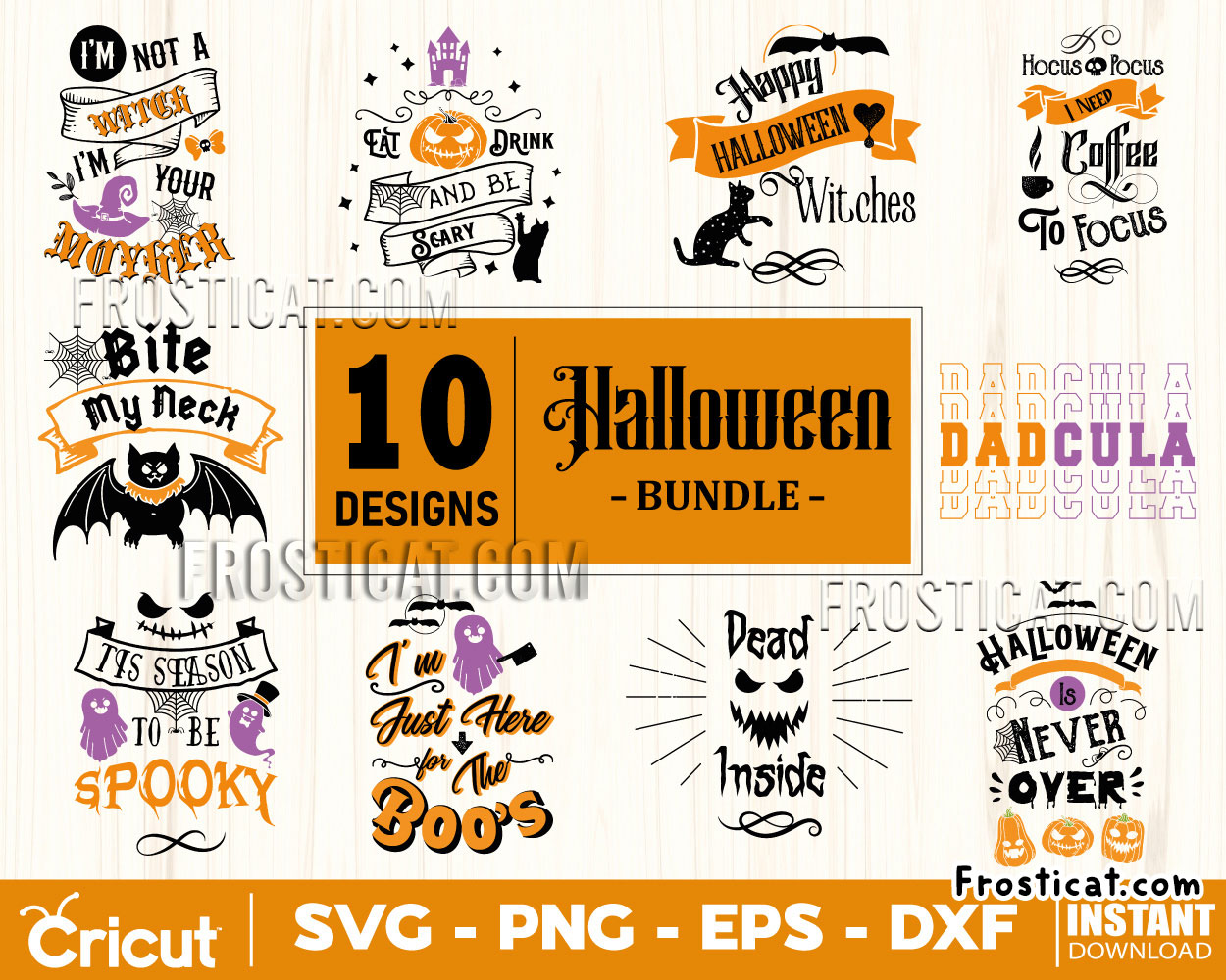 10 Halloween Svg Bundle, Happy Halloween Svg