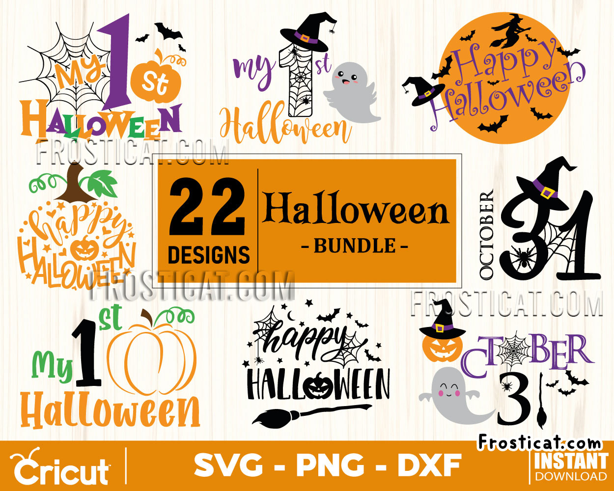 22 Halloween Svg Bundle, Happy Halloween Svg